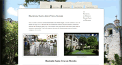 Desktop Screenshot of haciendasantacruzmx.com
